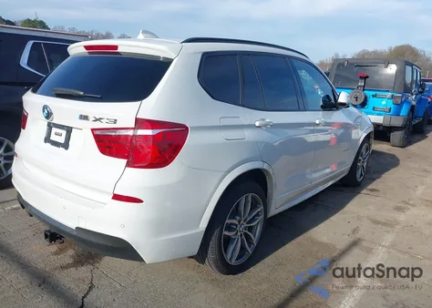 2017 BMW X3 xDrive35I из США, поврежденный, VIN 5UXWX7C52H0S18506